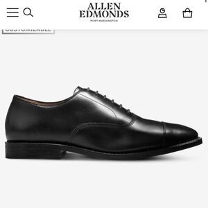 Allen Edmonds Black Leather Oxfords
